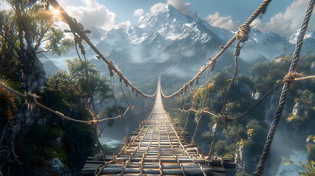 mountain bridge